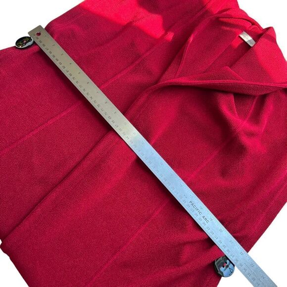 Soft Surroundings Mesa Button Red Cardigan Vest - Picture 5 of 7